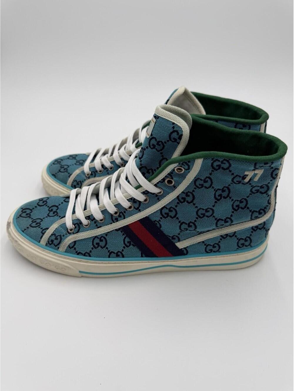 Size 10 - Gucci Tennis 1977 High Denim - Picture 3 of 6
